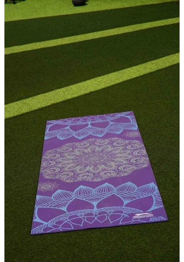 Slazenger Yoga Mat Mor 173*61 cm - 4 mm Çok Renkli