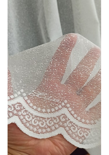 Lila Bozkır 02 Serpme Desen Tül Perde / Ölçünüze Özel Dikim