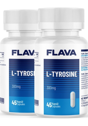 Flava L- Tyrosine - 45 Kapsül X 2 Adet