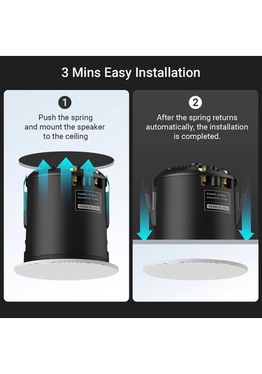Arylic Ck30c 3" 60w Coaxial Hd In-ceiling Speaker