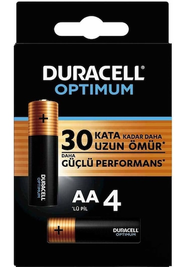 Duracell 4'lü Optimum AA Kalem Pil