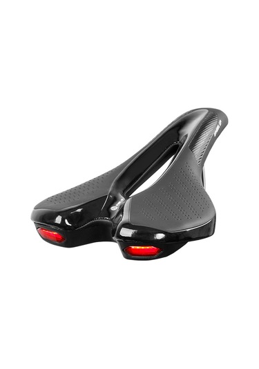 Wheel Up-bisiklet Eyer Usb Şarj İle Bisiklet Yumuşak Eyer Uyarı Y24469 Siyah