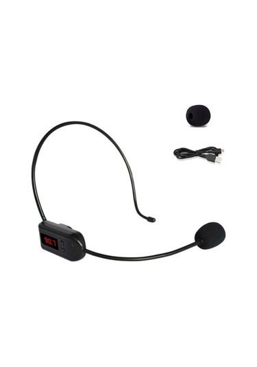 Wondernest Fm Mikrofon Kablosuz Kulaklık Küçük Amplifikatör Başa Takılan Mikrofon, Mini Kullanışlı