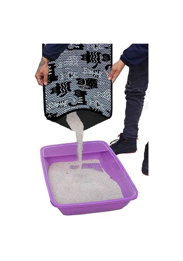 Aktunç Elekli Tuvalet Desenli Önü Kedi Kumu Paspası 60x120 Cm Desen 8