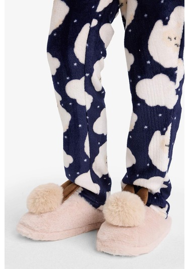 Defacto Kız Çocuk Düz Taban Panduf F1922a825wngr2 Gri