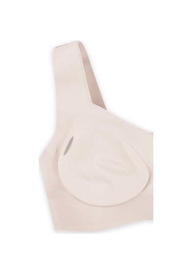 Balensiz Lazer Dikişsiz Çıkarılabilir Pedli Kalın Askılı Görünmez Sütyen Ekru