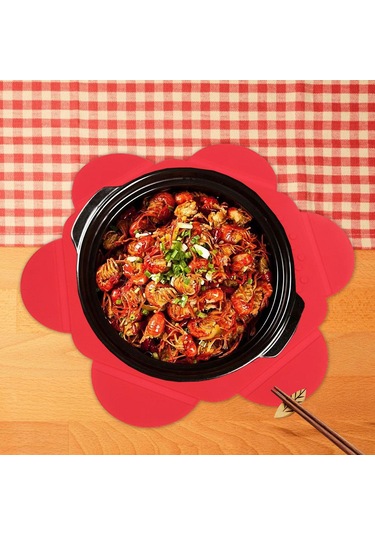 Homyl Silikon Paspaslar Kaymaz Güveç Tutacağı Kırmızı Kırmızı