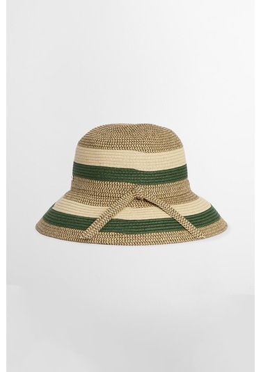 Barbour Daphne Örgü Şapka Ol71 Olive/sand Yeşil