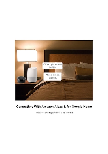 Didadodo Sesle Kontrolü Akıllı Ampul: Google Home & Echo Uyumlu, 16 Milyon Renk, Zamanlayıcı, Enerji Tasarrufu Çok Renkli Çok Renkli