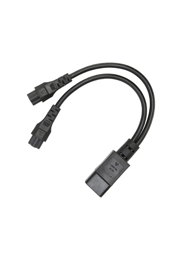 Springsun C14 Erkekden Çift C5 Dişize Iec320 Güç Kablosu - 32cm, 10a, Pvc, Dizüstü Bilgisayar, Monitör, Yazıcı Ve Diğer Cihazlar İçin Jd3150-1