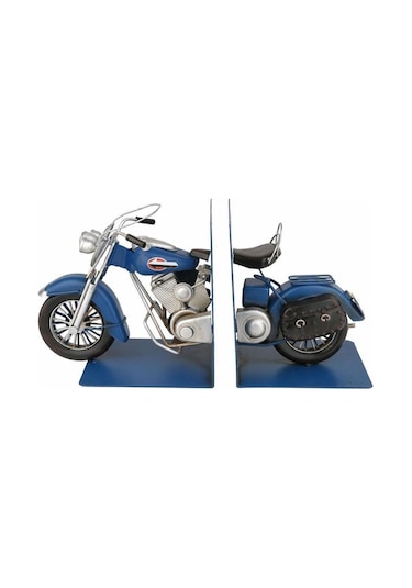 Lacıvert Motorsiklet Kitap Tutacağı 33x12x19 Cm