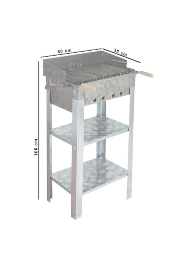Metehan MTH-71 Pervazlı - Lama Izgaralı Battal Boy Mangal