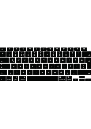 Macbook Air Uyumlu M1 2020 A2337 13" Silikon Klavye Koruyucu