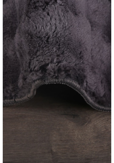 Bubble Antrasit Büyük Ebat 2'li Banyo Paspas Seti Kaymaz Tabanlı Yıkanablir Klozet Takımı Antrasit