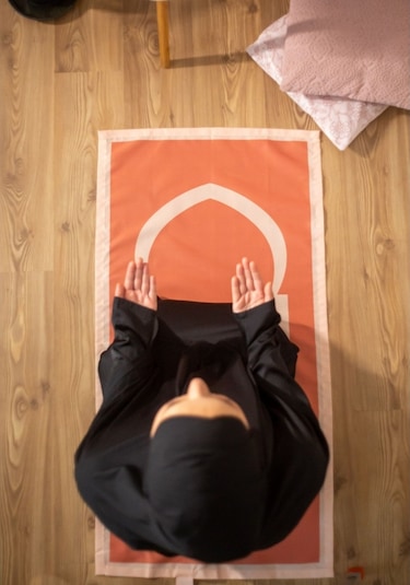 Baha Portatif Cep Seccade,Seyahat Namazlığı, Katlanabilir Seccade