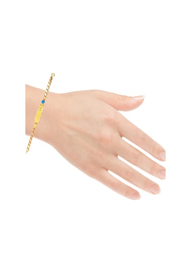 Cigold Taşlı Çocuk Bileklik 14 Ayar Altın 1.92 Gr Oa-c11203029247 Renkli Çok Renkli