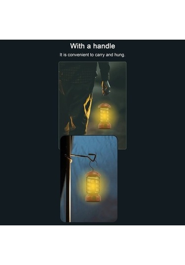 Funtree Kablosuz Kamp Lambası Kademesiz Karartma Açık Hava Retro Çadır Işığı Ev Atmosfer Kırmızı Kırmızı