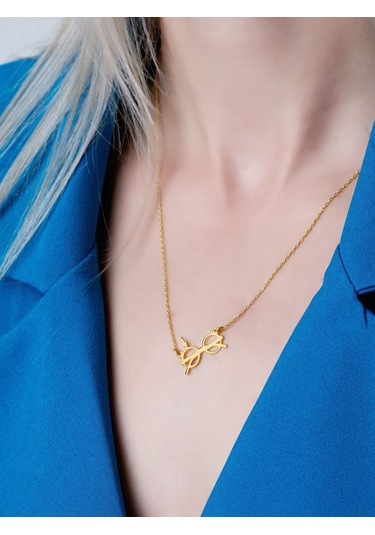 Dkmn Gümüş Harry Potter Gözlük Sembolü Kolye 925 Ayar Unisex Gümüş Kolye