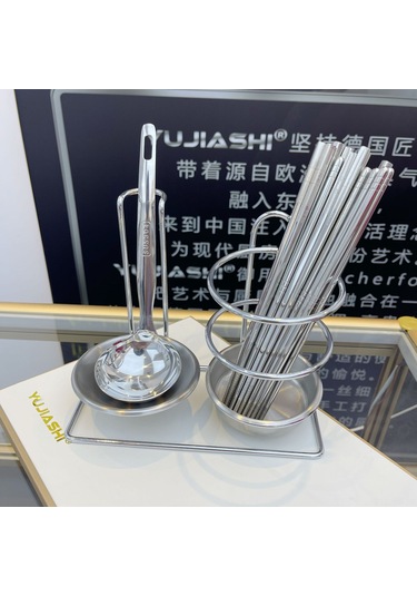 Mufunye Ev Ve Restoran Çelik Mutfak Rakımı - İki Yönlü Kaşık Tutucu - Akışkanlı Depolama Tası - Dayanıklı Malzeme İle Üretildi Diğer