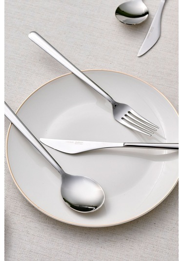 Karaca  Mandy Platin 6 Kişilik 24 Parça Çatal Kaşık Bıçak Takımı