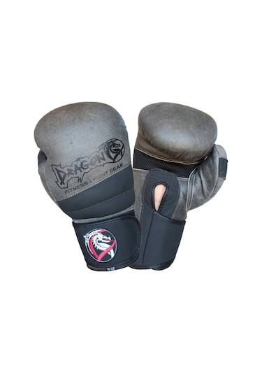 Dragondostore Dragon 30211-L Antique Hakiki Deri Boks Eldiveni