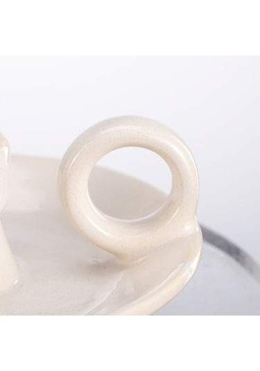 Karaca Home Fay Dekoratif Mumluk Beyaz 300.23.01.0359