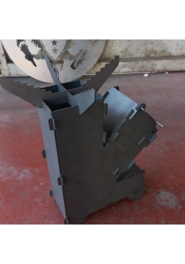 Mini Roket Soba Portatif Sırt Çantasında Taşınabilir