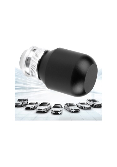 Vkemall Üniversal Manuel Vites Kolu Başlığı, Kaliteli Metal, 3 Adet Adaptör 8mm,10mm,12mm , Direk Yerine Kurulabilir, Siyah Siyah