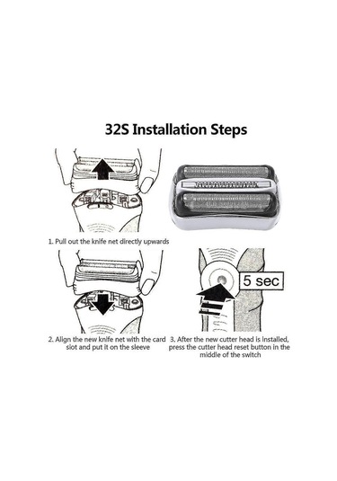 Braun 32s Tıraş Makinesi Yedek Başlığı Elektrikli Tıraş Makinesi Aksesuarları