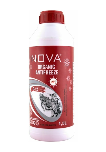 Nova -25 Derece Kırmızı G12 Antifriz 1.5 L