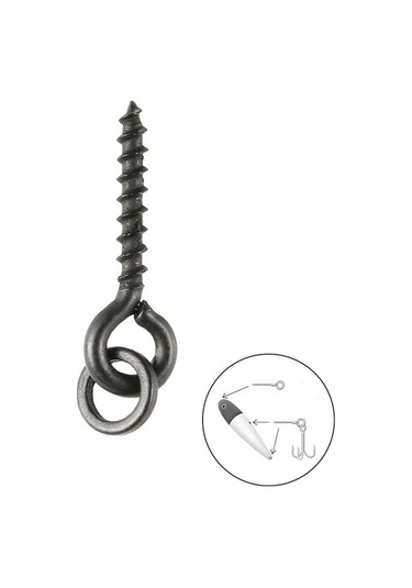 Novahub Tüm Yem Türleri İçin Sessiz Siyah Kaplama Boilie Yem Vidaları - Pratik Vida Bağlantılı