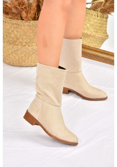 Fox Shoes  Ten Süet Düz Taban Günlük Kadın Bot L726597702 Ten-Süet