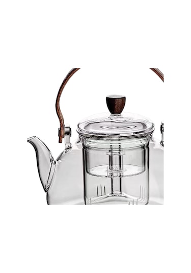 Suntek Magideal Otel Barbekü Kamp Için Cam Çaydanlık 1l Su