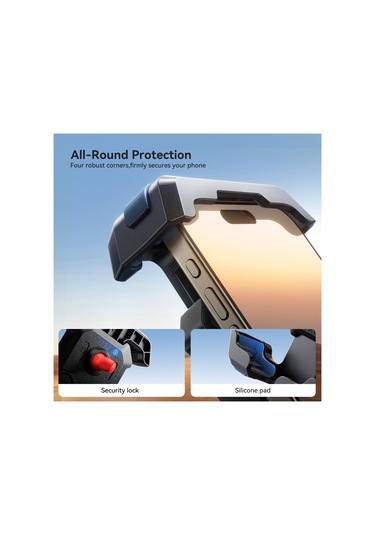 Sones Joyroom Jr-zs428 Darbeye Dayanıklı Bisiklet Telefon Tutucu Siyah