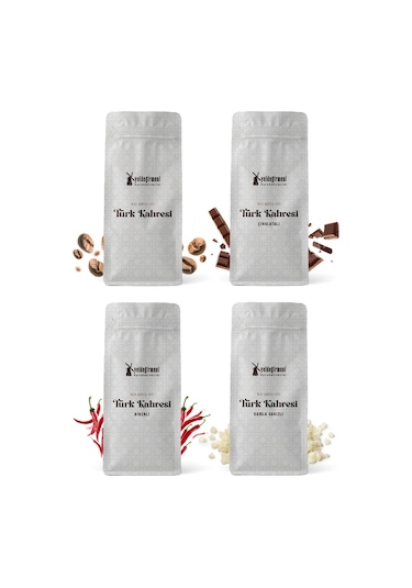 Yeldeğirmeni Kurukahvecisi Geleneksel Türk Kahvesi Tanışma Paketi 4 x 250 G