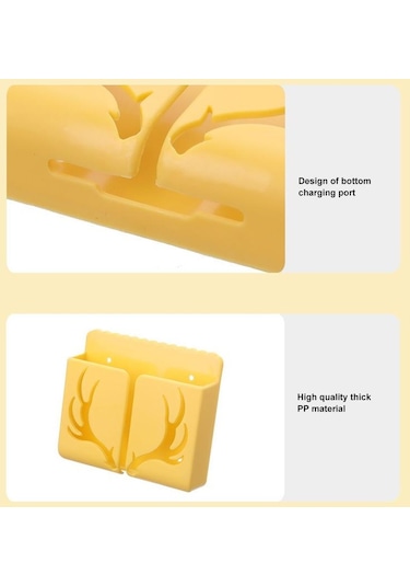 Pembe 1 Adet Duvara Monte Saklama Kutusu Uzaktan Kumanda Saklama Kutusu Klima Uzaktan Kumanda Tv Saklama Kutusu Telefon Tutucu Organizasyonu Pembe