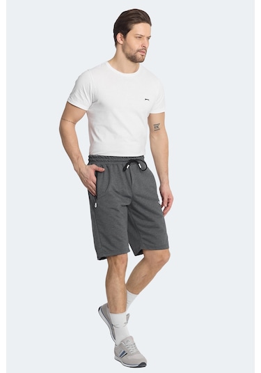 Slazenger NAGI Erkek Cepli Koyu Gri Şort