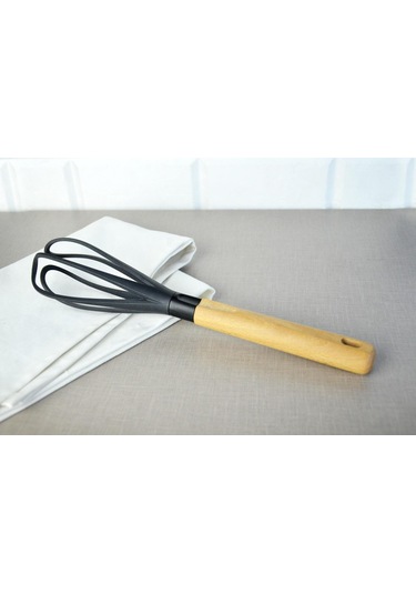 Nishev Küçük Ahşap Saplı Çırpıcı Mutfak Aleti Nishev-x000052