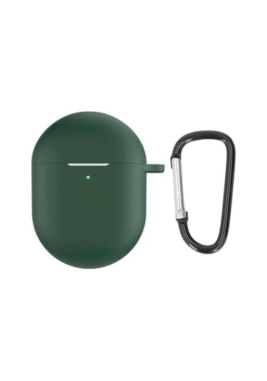 - Xiaomi Redmi Buds 4 Uyumlu Silikon Kılıf - Kopçalı Kulaklık Kılıfı Yeşil 2 Yıl Xiaomi Uyumlu Diğer