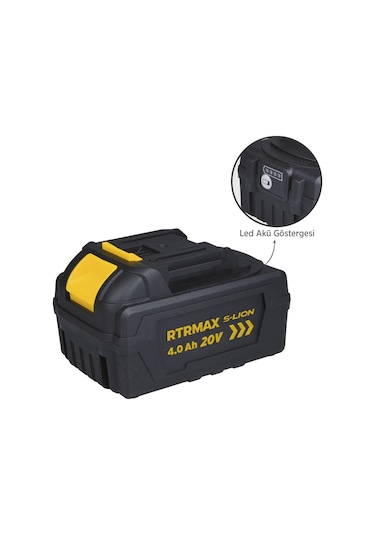 Rtrmax RTS5004 Smart-Lion 20V Akü Yedek Batarya 4.0 Ah