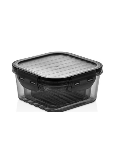 Golden Rod 6 Parça Sızdırmaz Kare Saklama Kabı Seti Siyah