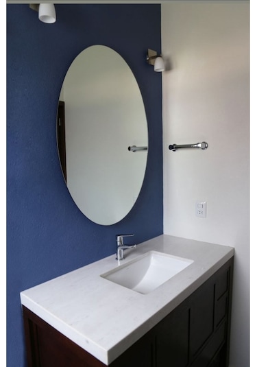 50 Cm Yuvarlak Ayna Dekoratif Ayna Konsol Aynası Gerçek Ayna. Krom