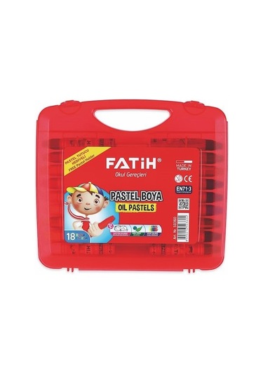 Fatıh Pastel Boya 18 Renk Kıng Sıze Çantalı 50360
