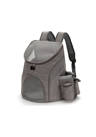 Dışarı Çık Taşınabilir Katlanabilir Pet Kedi Ve Köpek Taşıma Sırt Çantası, Boyut: S Gri