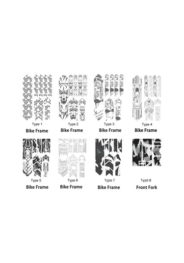 Yuntech01 Bisiklet Koruma Filmi - Dağ Ve Yol Bisikletleri İçin Özel Tasarım, Çizik Önleyici