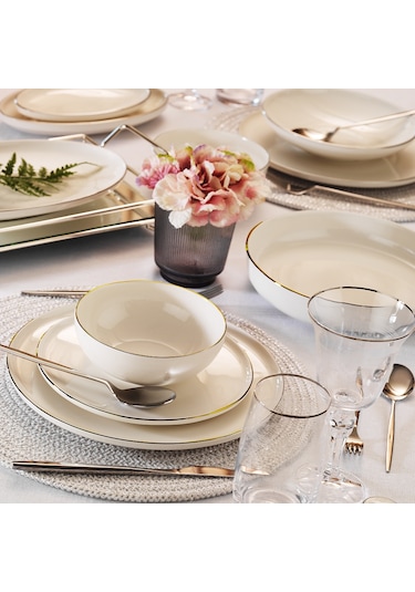 Aryıldız Aria Gold 12 Kişilik 58 Parça Yemek Takımı