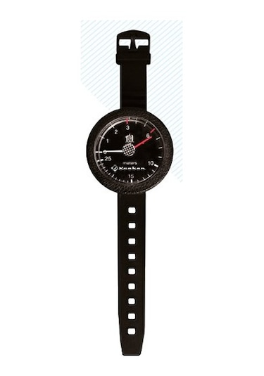 Kraken  Gösterge Derinlik Ölçer Kayışlı 63 Mm Siyah Kadran Askeri