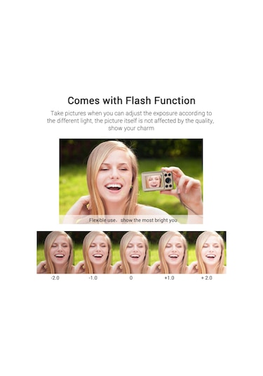 Yaozixa Xj03a 16mp 1080p Dijital Fotoğraf Makinesi - 4x Dijital Zoom, 1.77 İnç Lcd Ekran, Flaş Fonksiyonu, Altın Pil Dahil Değil Altın