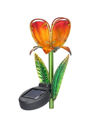 Ebitda Mor/sarı Güneş Enerjili Bahçe Lambası - Ip55 Koruma