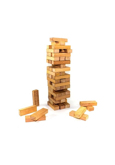 Jenga Denge Oyunu 54 Parça Ahşap Büyük Boy